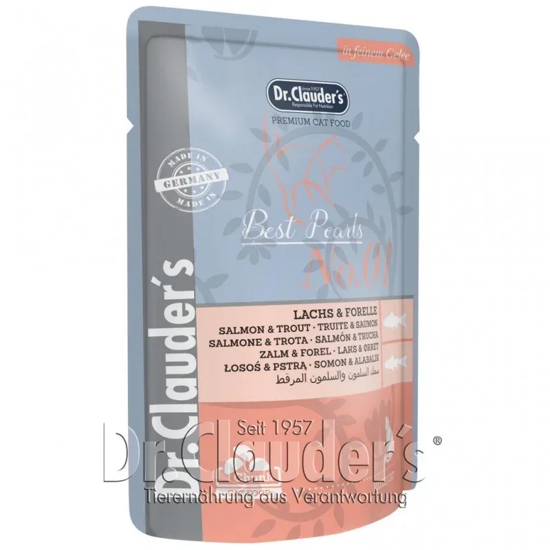 Dr Clauder’s chat Sachet Fraîcheur Saumon & Truite – Huberland