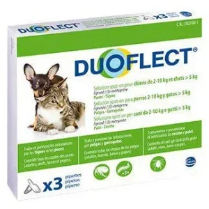 DuoFlect Chien 2-10 Kg Chat>5 Kg 3 Pipettes – France
