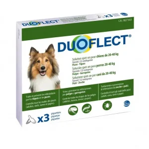 Duoflect chien 20-40 kg (3 pipettes) – Ceva J’ai plus de croquettes