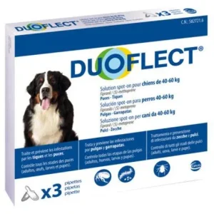 DuoFlect Chien 40-60 Kg 3 Pipettes – France