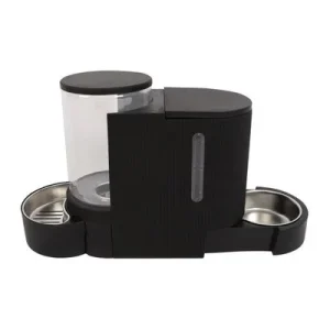 DUPLO Distributeur Croquettes & Eau - 1.3 KG/3L - Noir
