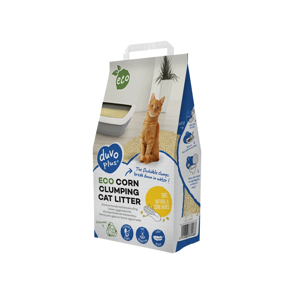 Duvo+ Eco Litière Agglomérante pour Chat