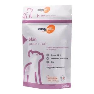 Easypill « Skin » confort cutané pour chat (30 boulettes) – Osalia J’ai plus de croquettes