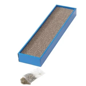 Ebi Grattoir en carton avec sac à herbe à chat – France