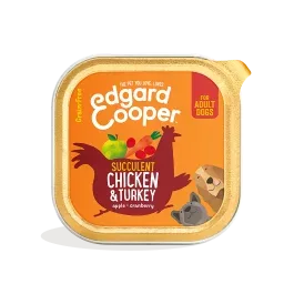 Edgard & Cooper Adult Barquette pour Chien Poulet & Dinde 150g – Boites, pâtées et sachets Chien – Nourritures pour chien Edgard & Cooper