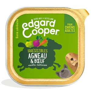 Edgard & Cooper - Barquette à l'Agneau et au Boeuf pour Chien