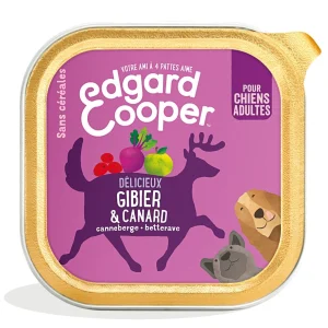 Edgard & Cooper - Barquette au Canard et Gibier pour Chien - 300g