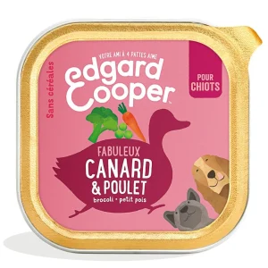 Edgard & Cooper - Barquette au Canard et Poulet pour Chiot