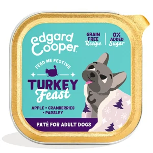 Edgard & Cooper - Barquette Humide Festive pour Chiens - 150g