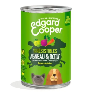 Edgard & Cooper - Boîte à l'Agneau et Bœuf pour Chien - 400g