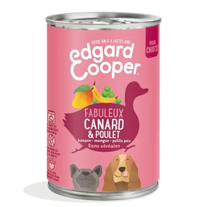 Edgard & Cooper - Boîte au Canard et Poulet pour Chiot - 400g