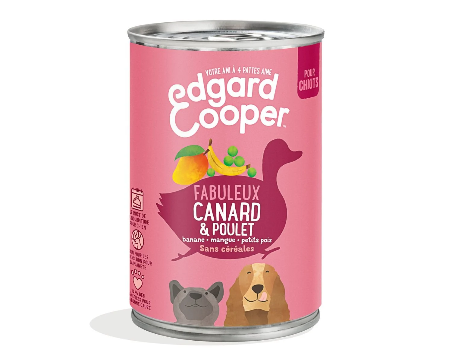Edgard & Cooper - Boîte au Canard et Poulet pour Chiot - 400g