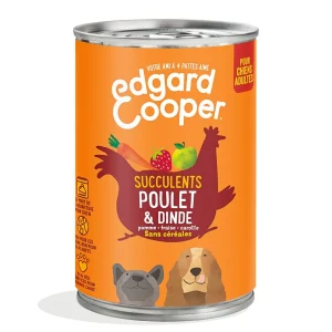 Edgard & Cooper - Boîte au Poulet et Dinde pour Chien - 400g