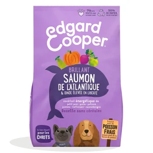 Edgard & Cooper - Croquettes au Saumon de l'Atlantique et Dinde pour Chiot