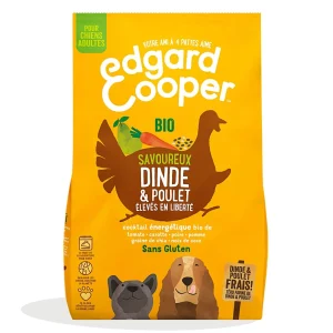 Edgard & Cooper - Croquettes BIO à la Dinde et Poulet pour Chien