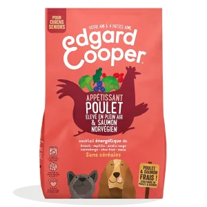 Edgard & Cooper - Croquettes Poulet et Saumon pour Chien Senior - 7Kg