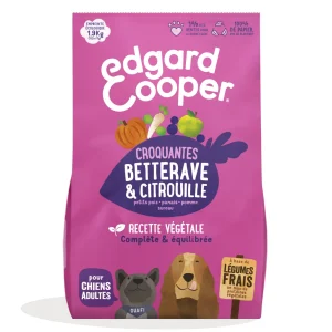 Edgard & Cooper - Croquettes Végétales Betterave et Citrouille pour Chien - 2,5Kg