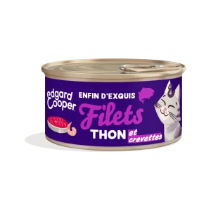 Edgard & Cooper - Filets de Thon et Crevettes pour Chat - 70g