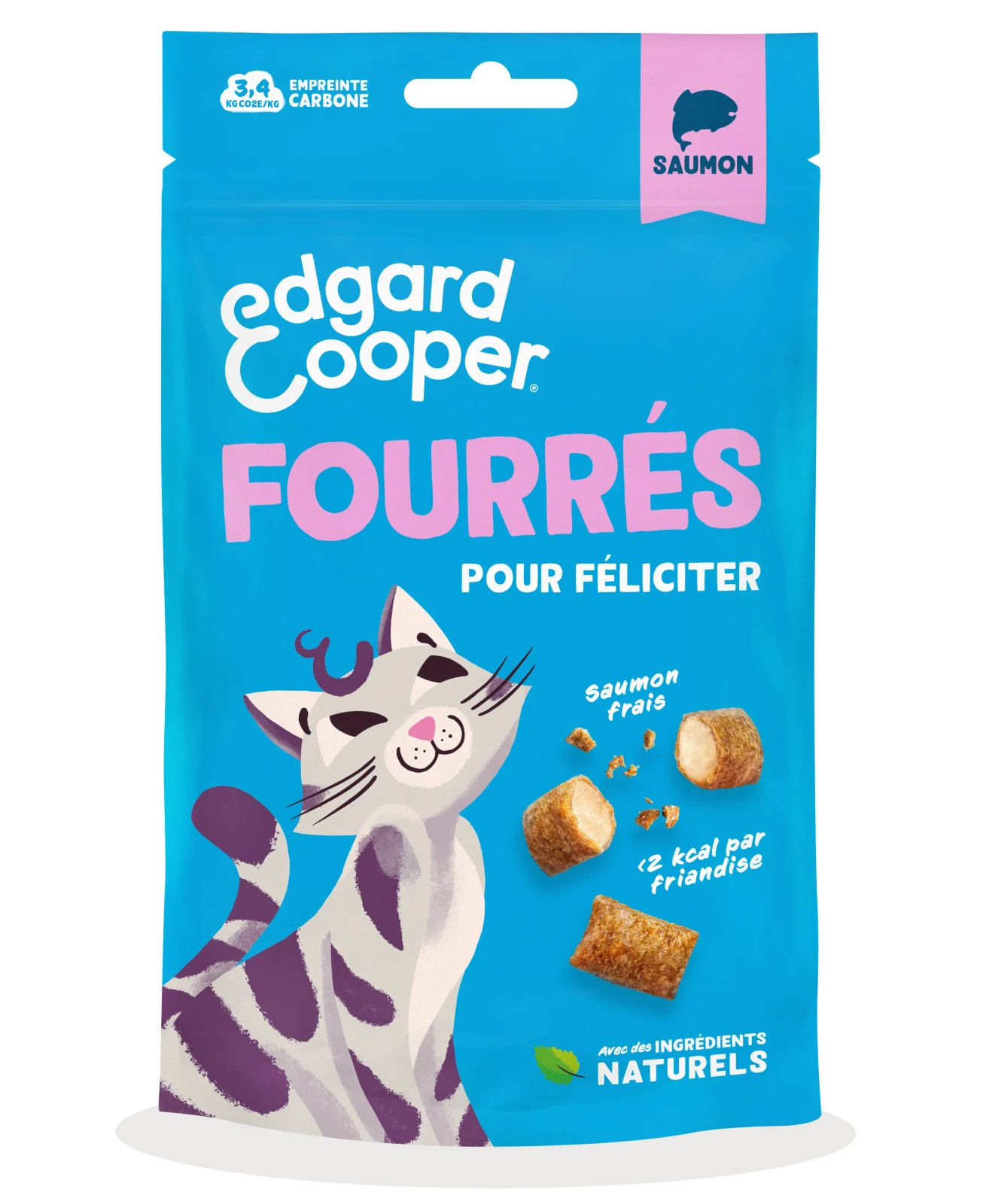 Edgard & Cooper - Friandises Fourrés Au Saumon Pour Chat - 60g