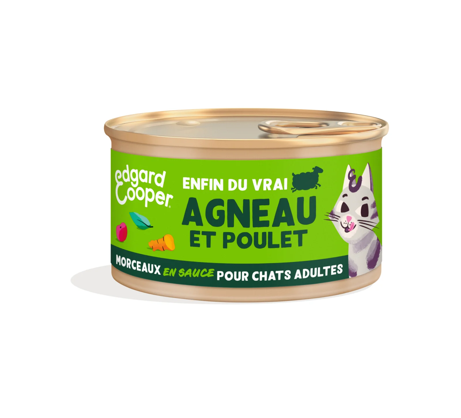 Edgard & Cooper - Pâtée Morceaux en Sauce au Poulet et Agneau pour Chat - 85g