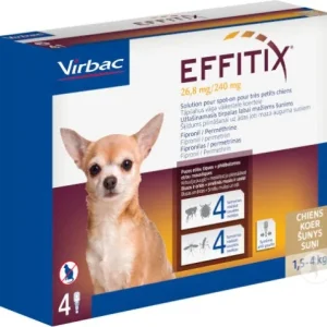 Effitix Spot On pipettes antiparasitaires chien