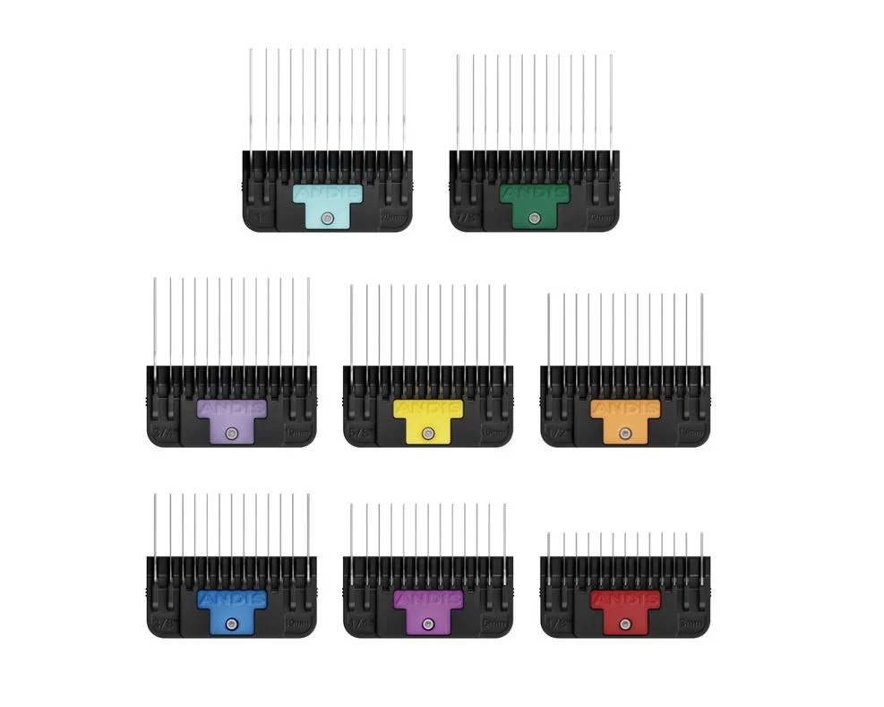 Ensemble de 8 Peignes pour lames Larges/Wide, Andis