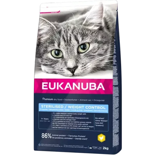 Eukanuba Croquettes stérilisées pour chat adulte Weight Control – France