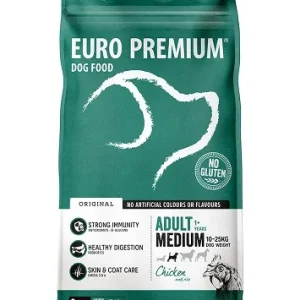 Euro Premium Adult Medium au poulet riz pour chien