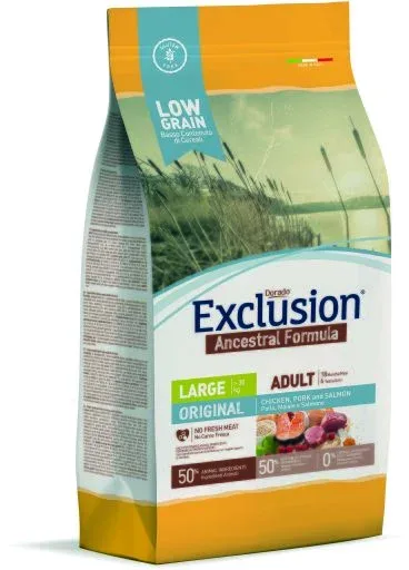 Exclusion Ancestral Originale Adulte poulet, porc et saumon de grande race – France