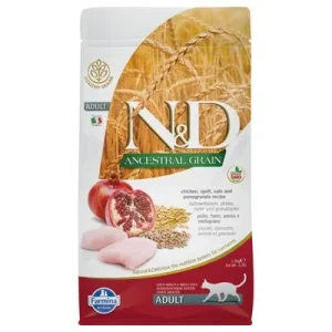 Farmina N&D Ancestral Grain Adult poulet, grenade pour chat