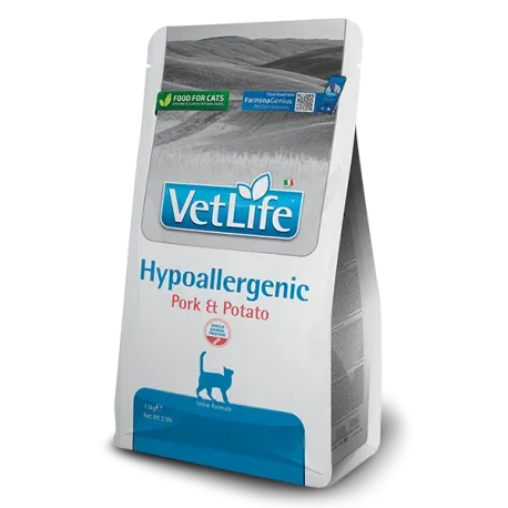 Farmina Vet Life Hypoallergenic croquettes pour chats au Porc