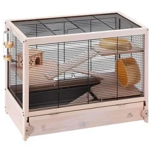 Ferplast Cage en bois FSC pour hamsters et souris HAMSTERVILLE