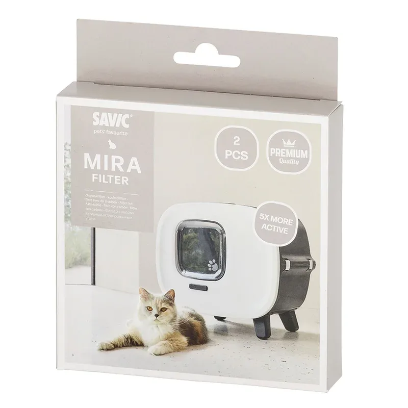 Filtres pour maison de toilette Mira : 2 filtres – Accessoires de bacs à litières – Notre passion, vos animaux !