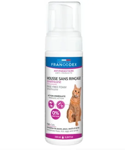 Francodex Shampoing en mousse transparente pour chats – France
