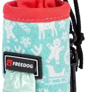 Freedog Distributeur de Sacs Le Bonhomme de Pain d’Épice Bleu – France