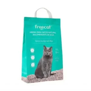 Freedog Litière Naturelle Aglomérante à la Soja Lavande pour Chats 6kg – France