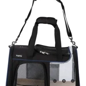 Freedog Sac de transport transparent Jfk noir et gris pour chiens – France