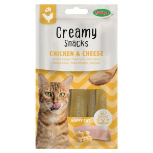 Friandises à lécher au poulet et fromage – 4 pièces – Friandises pour chat :optez pour la qualité Natu’Animo – Notre passion, vos animaux !