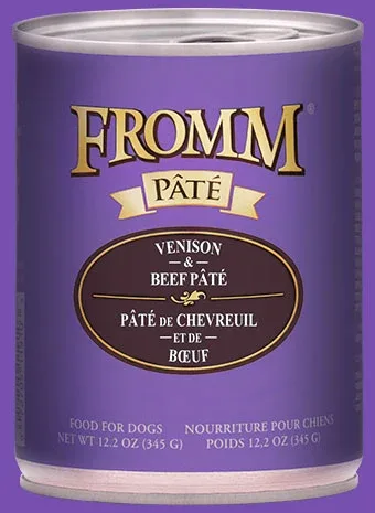 FROMM – Pâté – Nourriture – Conserve – Cerf et Boeuf – 12.2oz – Chien