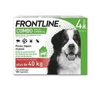 FRONTLINE Combo Chien – Anti Puces, Anti-Tiques – Protège L’Habitat, Élimine Puces Pendant 8 Semaines/Tiques Pendant 4 Semaines – Pour Chien +40 kg – Fabriqué En France – 4 Pipette – Comparez les prix et achetez sur