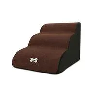 Galatée Escaliers pour Animaux De Compagnie, Rampe Amovible pour Animaux De Compagnie,3 Couches De Marches pour Chiens en Mousse Haute Densité Escaliers pour Animaux De Compagnie(Brun) – Comparez les prix et achetez sur