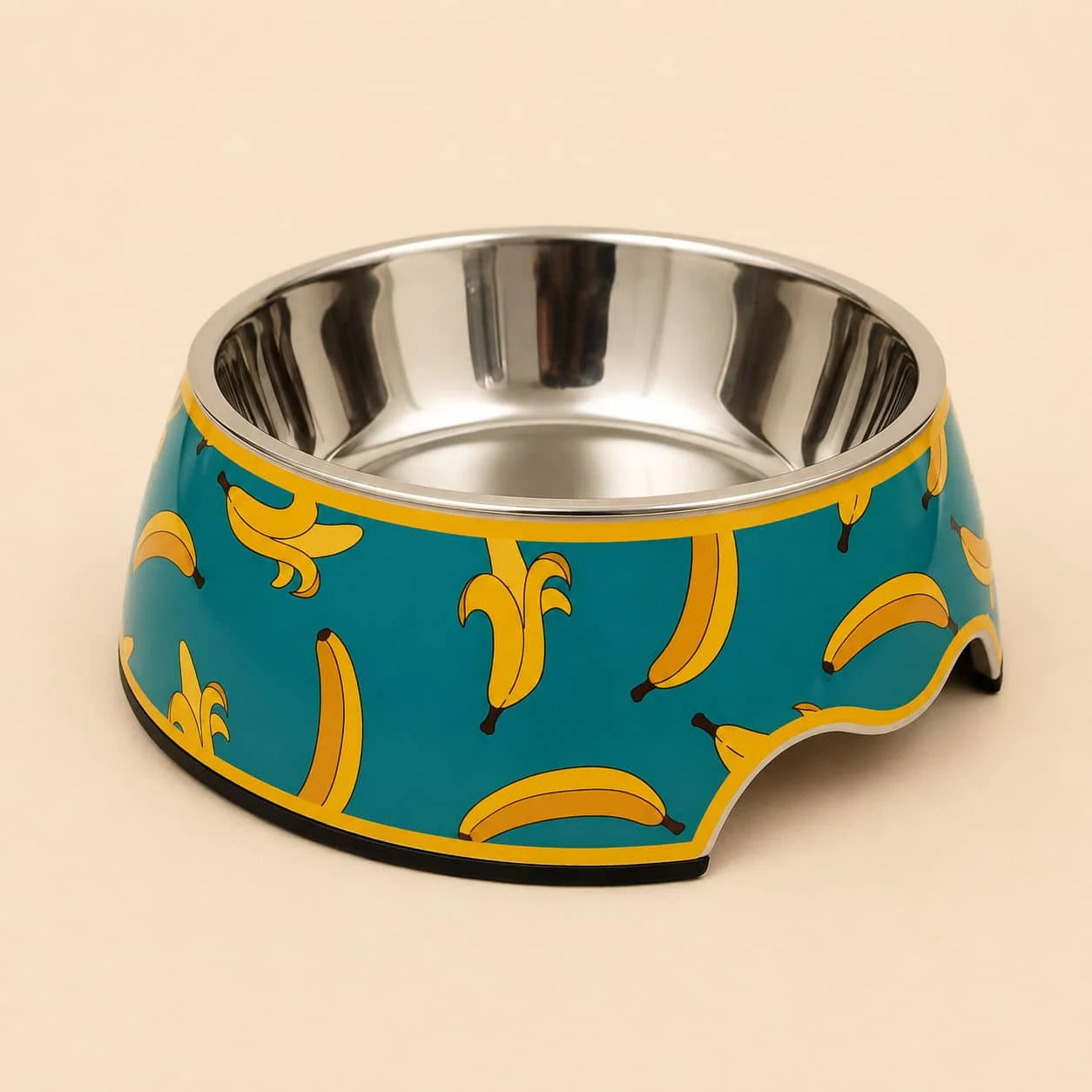 Gamelle Chien : Inox motif banane