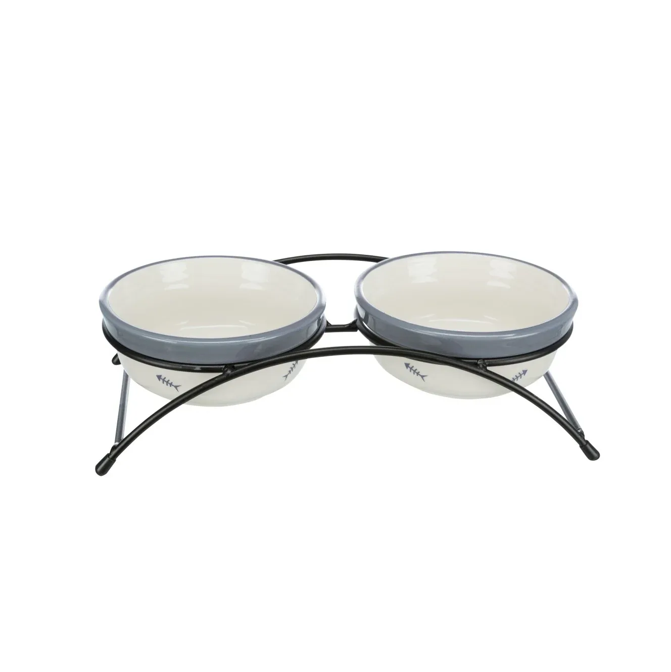 Gamelle double Fish Bone chien, chat