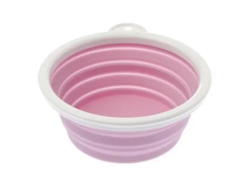 Gamelle Pliable Travel – Rose (L) – Ferribiella J’ai plus de croquettes