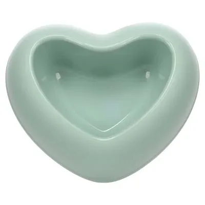 Gamelle pour boire et manger Flamingo Pandor coeur, vert