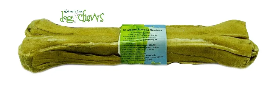 Gamme Sauvage – Os de Peau Crue Pressée – Bison – 10 » – Chien