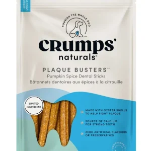 Gâterie dentaire pour chien, Crumps naturals, épices à la citrouille