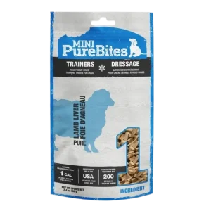 Gâterie pour chien séché à froid, foie d’agneau, PureBites