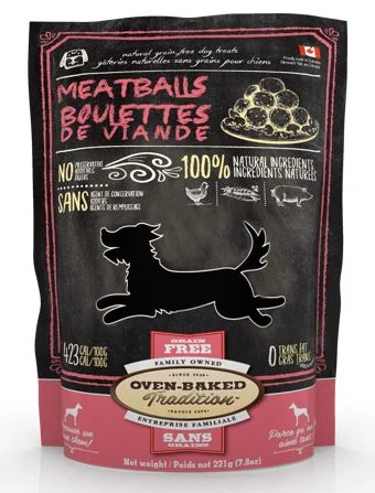 Gâterie pour chiens boulettes de viande, Oven-Baked 170g