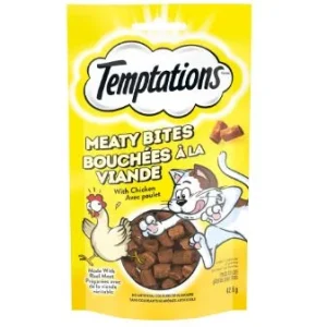 Gâteries, Bouchées à la viande avec poulet, Temptations, pour chat